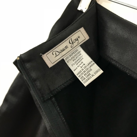 Dawn Joy 2 piece Blazer Skirt Set Size 3/4 Suede - Picture 7 of 7